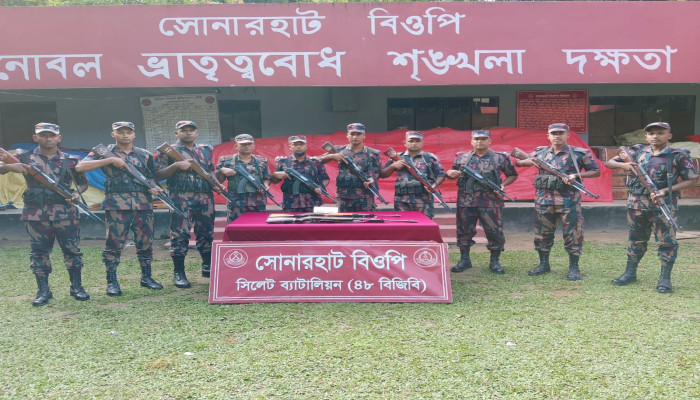 সিলেট সীমান্তে ১ কোটি ৫৩ লাখ টাকার ভারতীয় অবৈধ মালামাল জব্দ